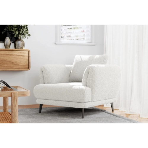 Valencia Melissa Fabric Accent Chair,White