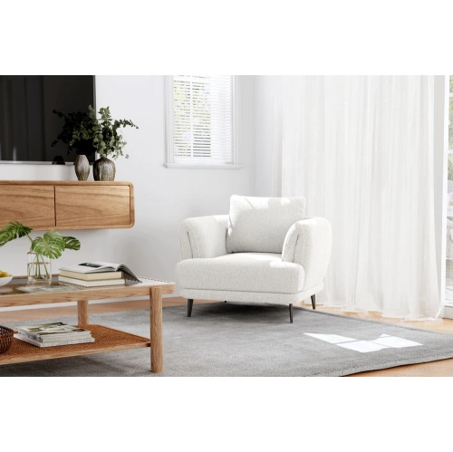 Valencia Melissa Fabric Accent Chair,White