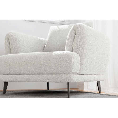 Valencia Melissa Fabric Accent Chair,White