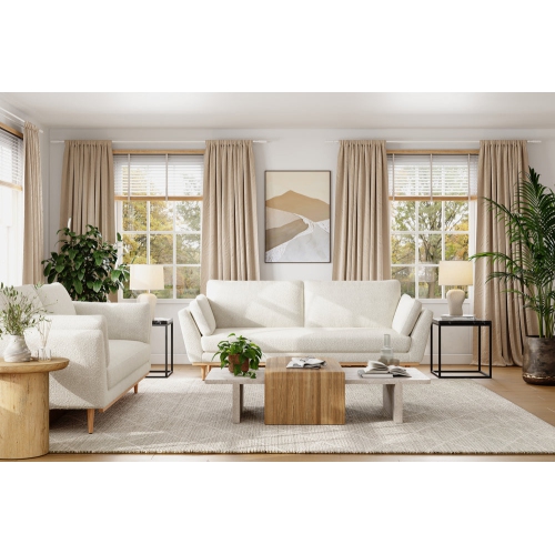 Valencia Mila 78"Fabric Sofa,Beige