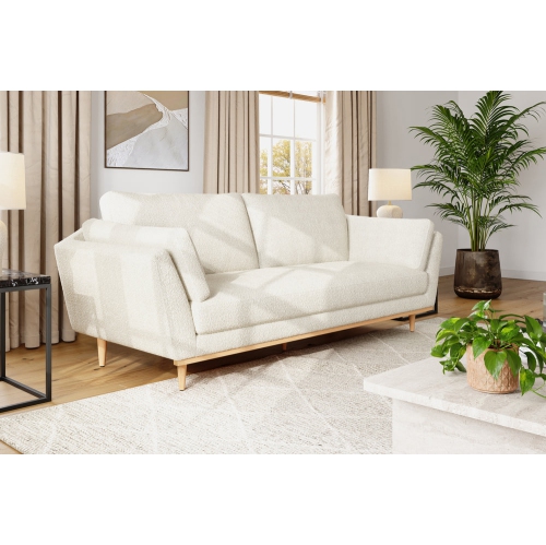 Valencia Mila 78"Fabric Sofa,Beige