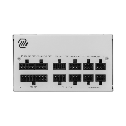 MSI MAG A850GL PCIE5 White Power Supply, 850W, Fully-Modular, 80