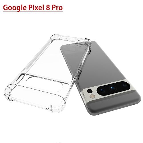 TopSave – pare-chocs de coin supplémentaire, étui souple en gel de TPUR pour Pixel 8 Pro de Google, transparent
