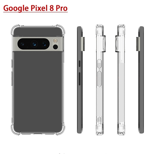 TopSave – pare-chocs de coin supplémentaire, étui souple en gel de TPUR pour Pixel 8 Pro de Google, transparent