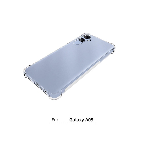 TopSave Extra Corner Bumper Soft Rubber Gel TPU Case For Samsung Galaxy A05, Clear