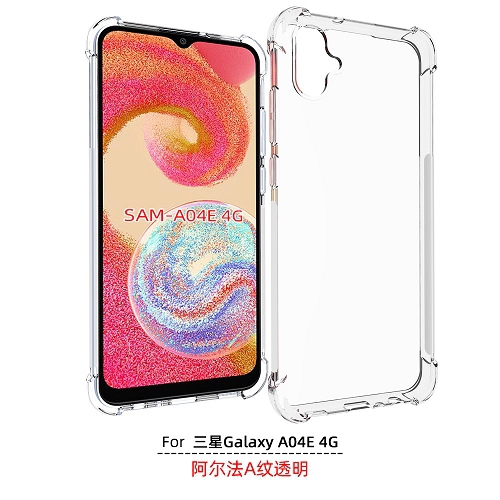 TopSave – pare-chocs de coin supplémentaire en caoutchouc souple en TPUR pour Samsung Galaxy A04e, transparent