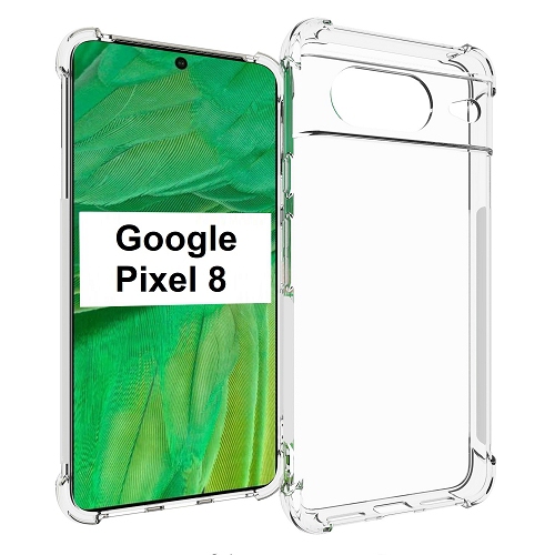 TopSave – pare-chocs de coin supplémentaire en gel de caoutchouc souple en TPUR pour Google Pixel 8, transparent