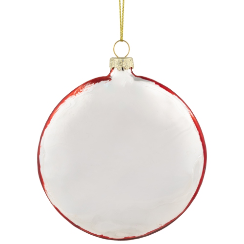 3.75" Bones and Heart Dog Food Bowl Glass Christmas Ornament