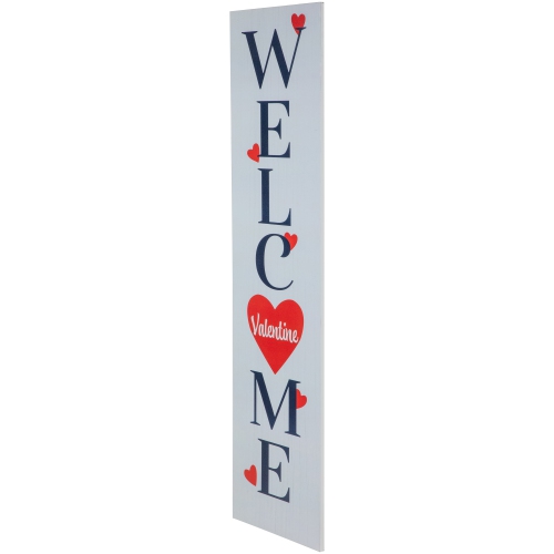 38" Welcome Valentine's Day Wooden Porch Board Sign Decoration