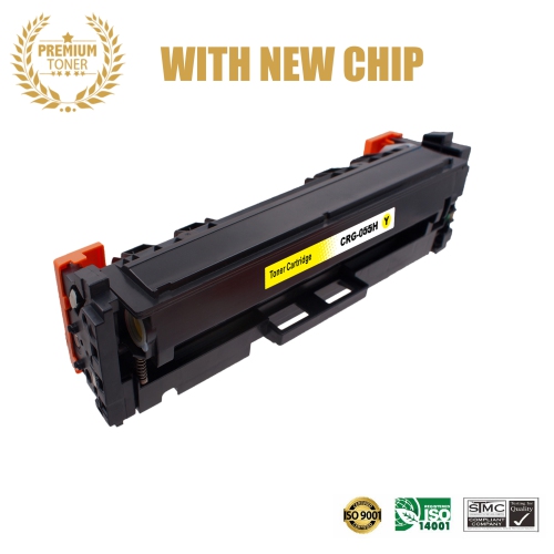 [New Chip] Yellow Ultra toner® Canon 055H Cartouche de toner compatible à haut rendement LBP664Cdw MF741Cdw MF743Cdw MF745Cdw MF746Cdw i-SENSYS LBP66