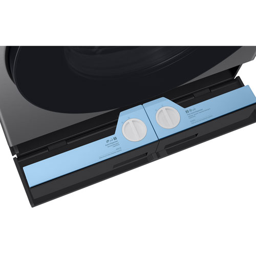 Laveuse-sécheuse à pompe à chaleur hybride de 6,1 pi³ de Samsung - Acier foncé