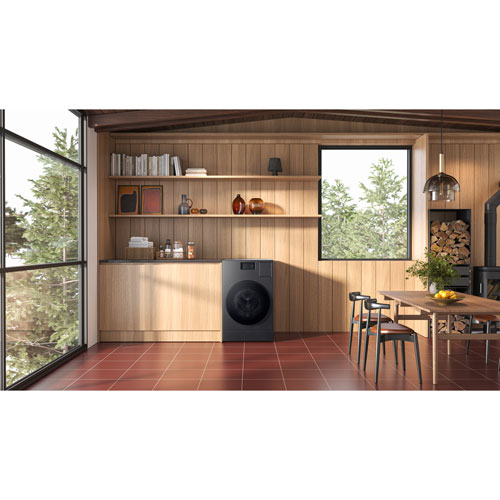 Samsung 6.1 Cu. Ft. Washer & Heat Pump Dryer Combo (WD53DBA900HZA1) - Dark Steel