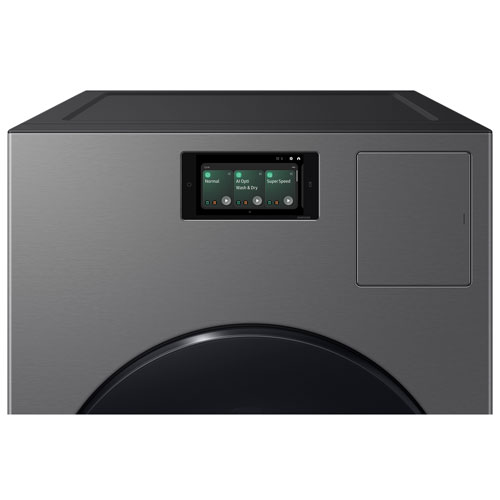 Samsung 6.1 Cu. Ft. Washer & Heat Pump Dryer Combo (WD53DBA900HZA1) - Dark Steel