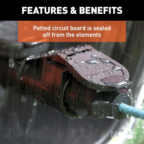 CURT 51180 Echo Mobile contrôleur de frein de remorque électrique avec connexion Bluetooth pour téléphone intelligent, proportionnel, plastique noir,