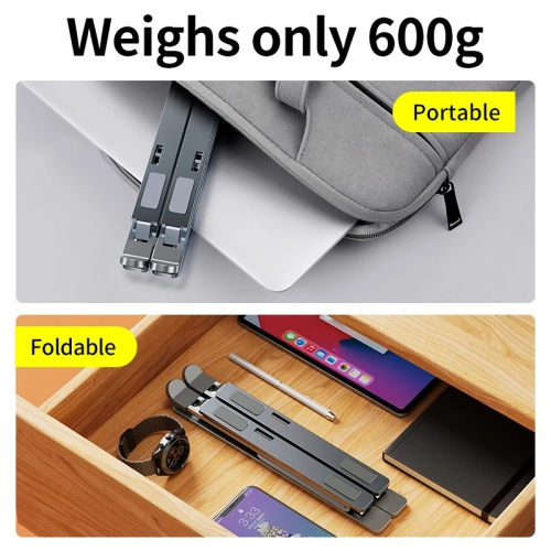 SuperShield NEW N8 Adjustable Laptop Stand Aluminum for Macbook Tablet Notebook Stand Table Cooling Pad Foldable Laptop Holder