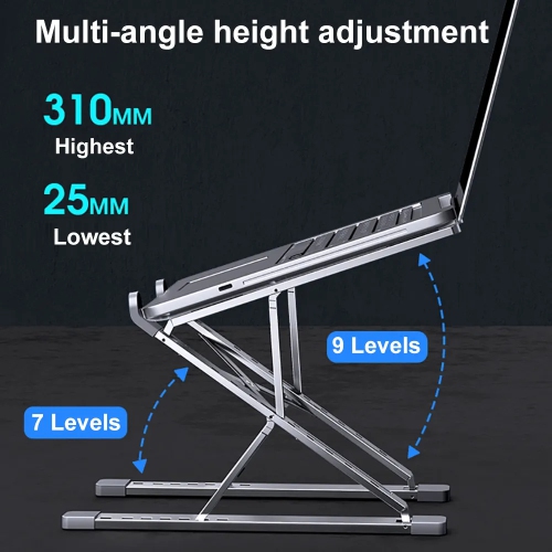 SuperShield NEW N8 Adjustable Laptop Stand Aluminum for Macbook Tablet Notebook Stand Table Cooling Pad Foldable Laptop Holder