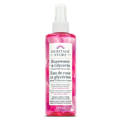 HERITAGE STORE  Rosewater & Glycerin Hydrating Facial Mist (237Ml/8OZ)