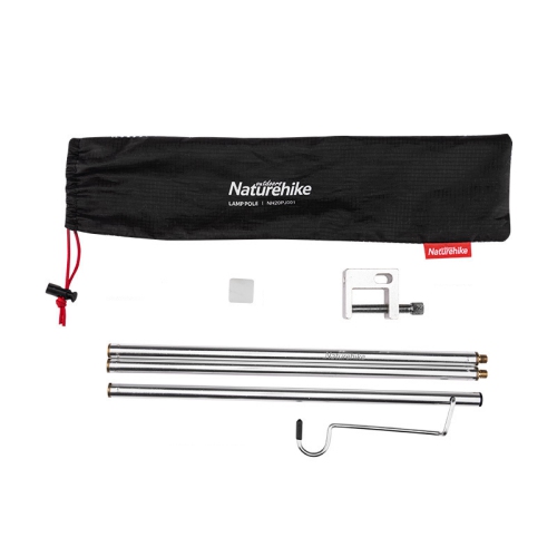 Naturehike Folding Camping Light Pole with Ground Nail | Lightweight Alluminum Alloy Lantern Stand Camping Light Hanging Poles