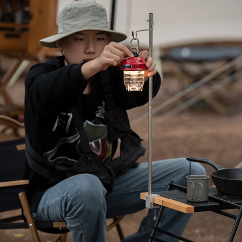 Naturehike Folding Camping Light Pole with Ground Nail | Lightweight Alluminum Alloy Lantern Stand Camping Light Hanging Poles