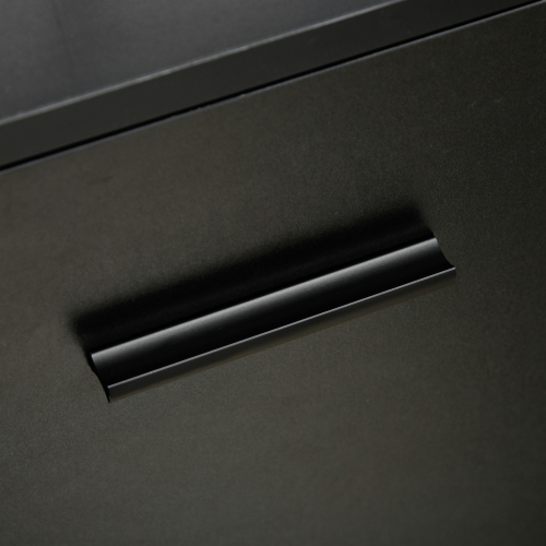 Vinsetto Lateral Filing Cabinet with Drawers and Lock, File Cabinet, Mobile Printer Stand with Open Shelves and Wheels for Letter and A4 Size