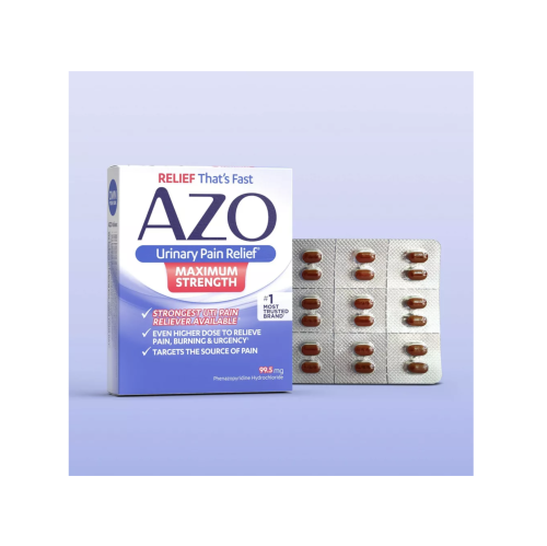 AZO Maximum Strength Urinary Pain Relief, UTI Pain Reliever - 24ct