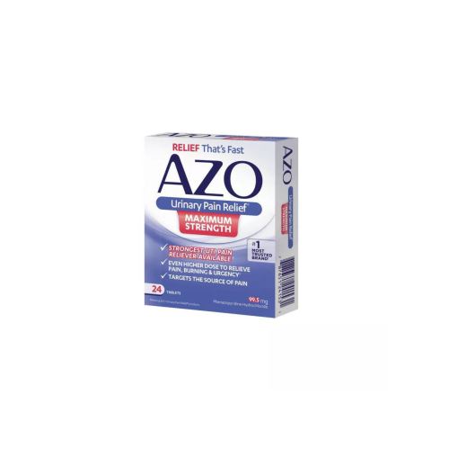 AZO Maximum Strength Urinary Pain Relief, UTI Pain Reliever - 24ct