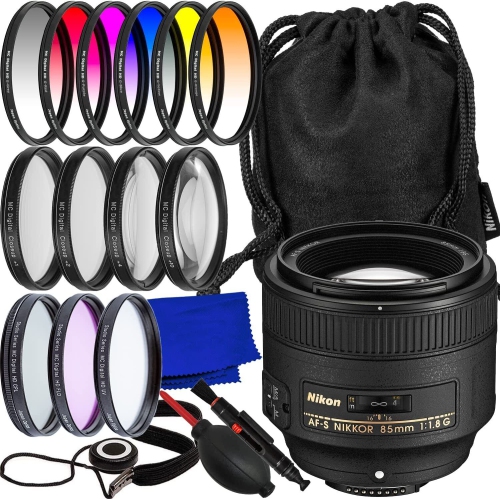 Ensemble d'accessoires avec objectif AF-S 19PC mm f/1,8G NIKKOR 85&nbsp;mm de Nikon 2201