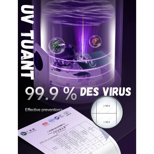 Humidifier P5000 -250 ml/h -UV -Aromatherapy -5 L -rotary