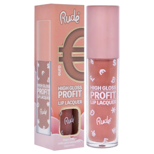 High Gloss Profit Lip Lacquer - Euro by Rude Cosmetics for Women - 0.141 oz Lip Gloss