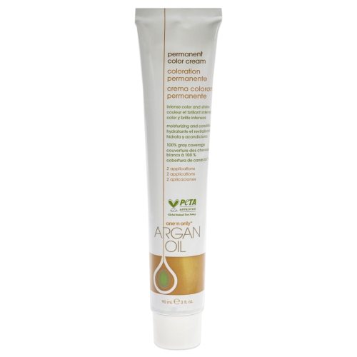 Crème de couleur permanente à l'huile d'argan - 4T brun Tobacoo moyen par un n seulement pour unisexe - colorant capillaire 3&nbsp;oz