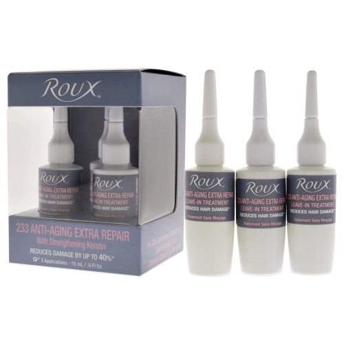 Anti-Aging Extra Repair Leave-In Treatment - 233 by Roux for Unisex - 3 x 0.5 oz Treatment