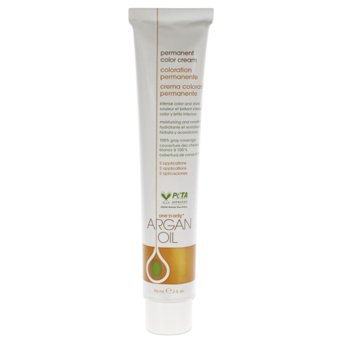 Crème de couleur permanente à l'huile d'argan - 7GM blond moyen crème de One n Only for unisexe - colorant capillaire 3&nbsp;oz