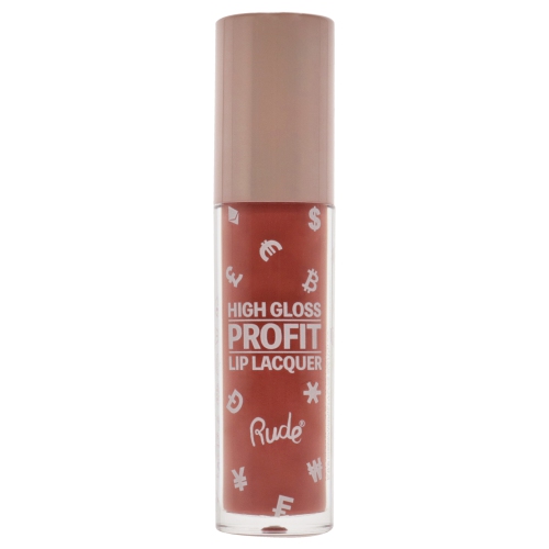 High Gloss Profit Lip Lacquer - Dogecoin by Rude Cosmetics for Women - 0.141 oz Lip Gloss