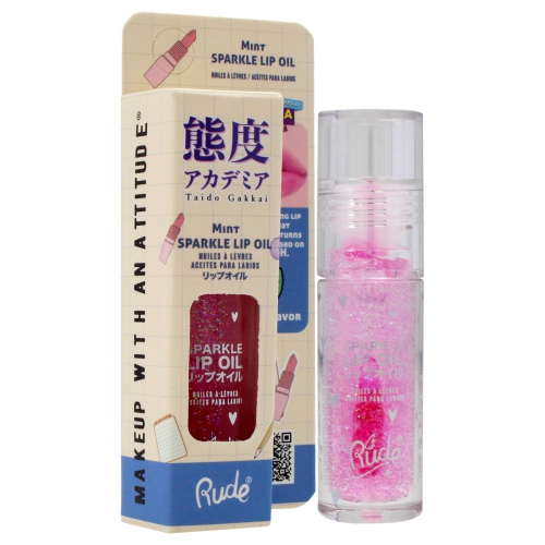 Manga Collection Manga Sparkle Lip Oil - Mint by Rude Cosmetics for Women