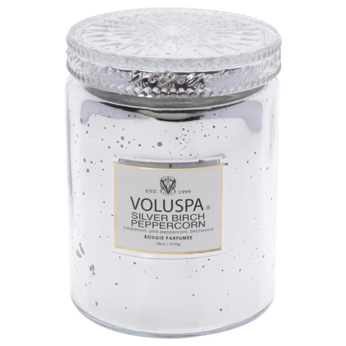 VOLUSPA  Birch Peppercorn - Large By for Unisex - 18 OZ Candle In Silver