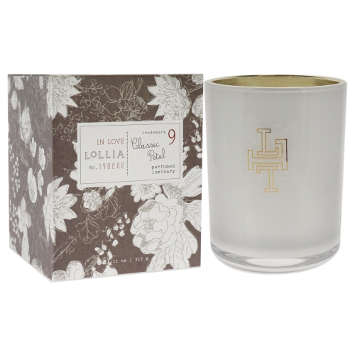 In Love Luminary - Classic Petal by Lollia for Unisex - 11 oz Candle