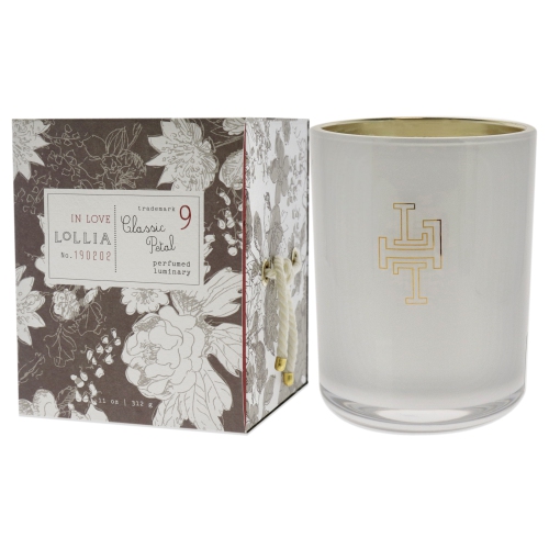 In Love Luminary - Classic Petal by Lollia for Unisex - 11 oz Candle