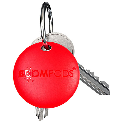 Dispositif de localisation personnel Bluetooth BoomTag de BoomPods - Rouge