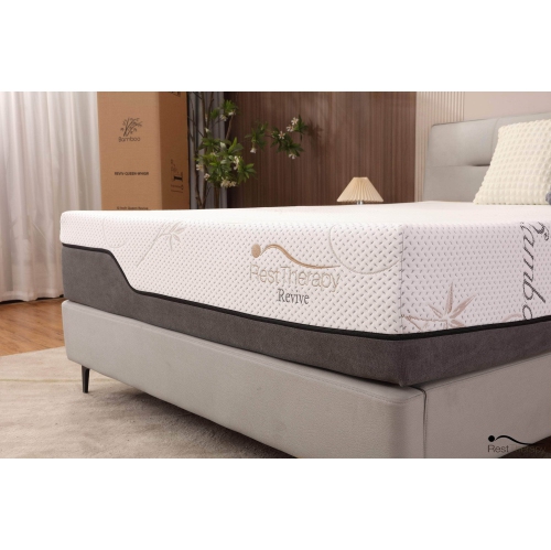 Rest Therapy 12 Inch Revive Bamboo Cool Gel Memory Foam Mattress