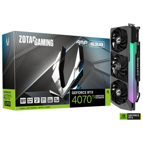 ZOTAC Gaming GeForce RTX 4070 Ti Super Amp Holo 16GB GDDR6X Video Card