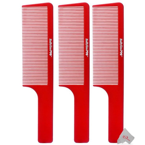 BABYLISS  Three Pro Barberology 9 Inch Clipper Comb - / International Model In Red