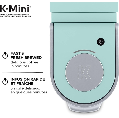 La cafetière K-Mini à une tasse K-Cup de Keurig est dotée d'une conception ultra-élégante