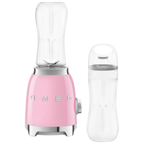 Smeg 0.6L Personal Blender - Pink