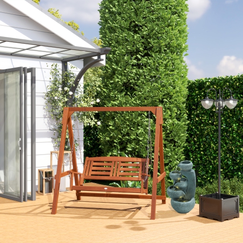 Outsunny 12 Pcs Wooden Interlocking Decking Tiles, 12" x 12" Non-slip Outdoor Flooring Tiles, 12 sq.ft. per Pack, All Weather for Indoor Outdoor