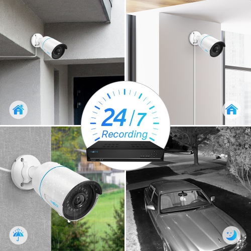 Reolink 5MP 8-Channel PoE Security Camera System, 2TB HDD Built-in, Person/Vehicle Detection