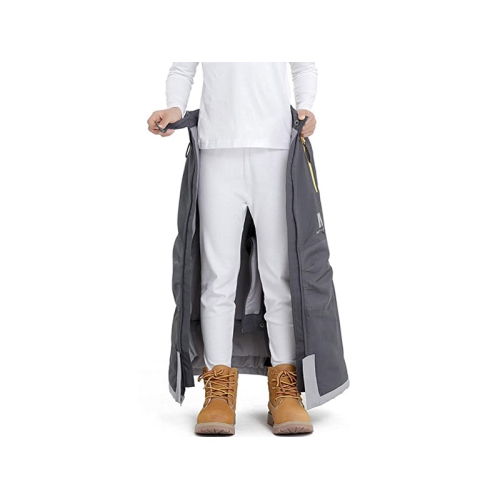 PANTS ON PANTS Kids Reinforced Waterproof Snow Pants, Easy On, Easy Off_Charcoal color