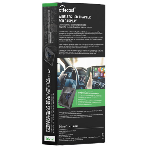 Ottocast U2-AIR Pro Wireless Apple CarPlay Adapter - Black | Best