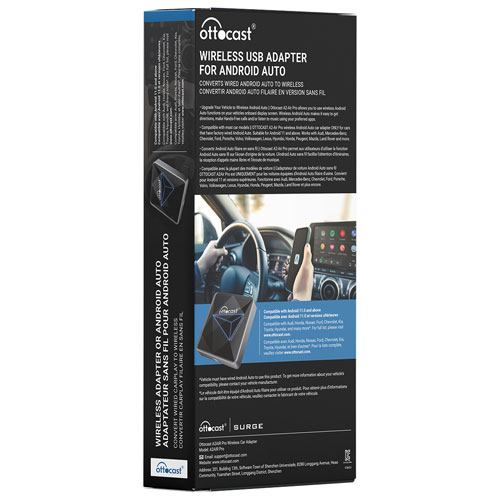 Ottocast U2-AIR Pro Wireless Android Auto Car Adapter - Black