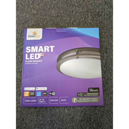 DAWNRAY SMART LED FLUSH MOUNT 14" 2700K-6500K