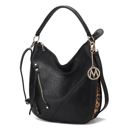 MKF COLLECTION  Lisanna Vegan Leather Hobo Handbag By Mia K In Multicolor